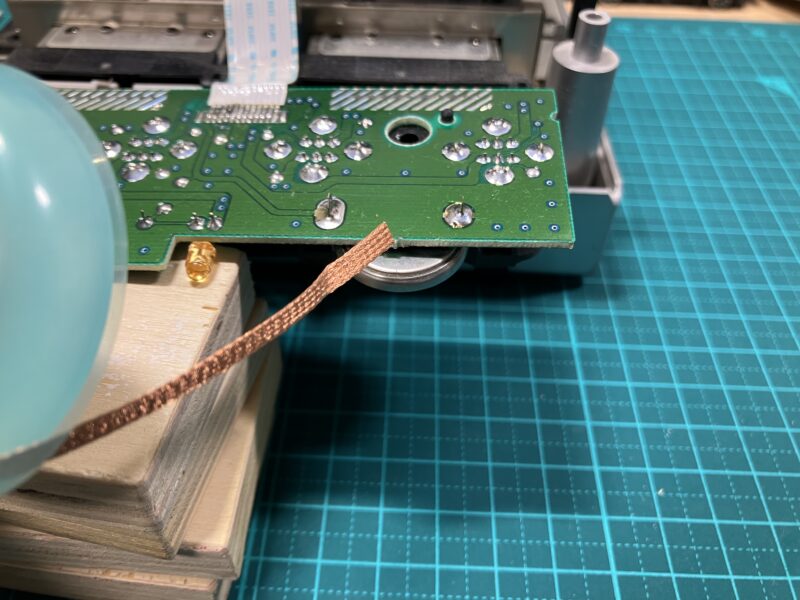 ハンダ吸い取り作業